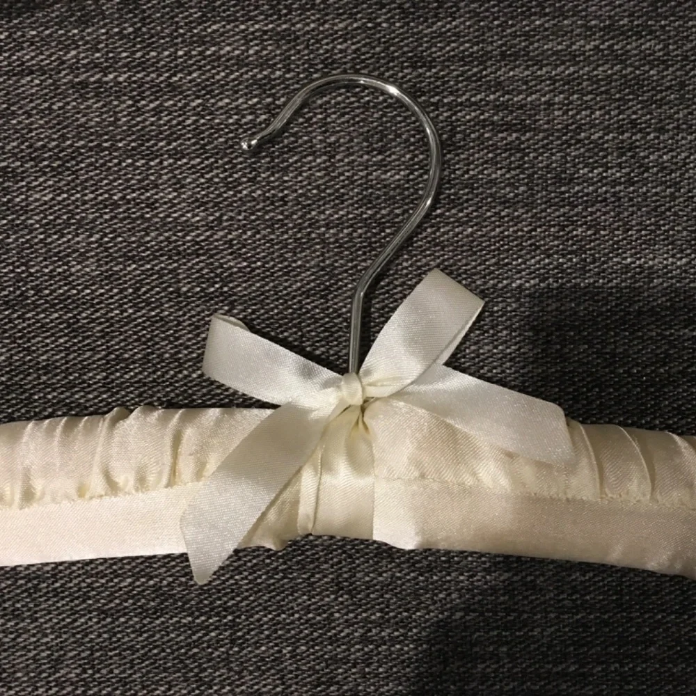Vintage Set of Five Satin Padded Hangers